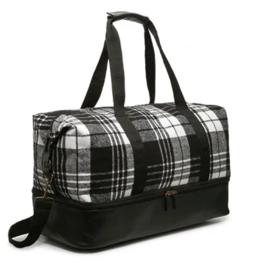 Plaid Weekender Duffle Bag